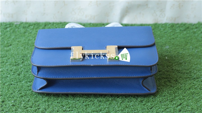 Hermes Blue Shoulder Bag 24inches